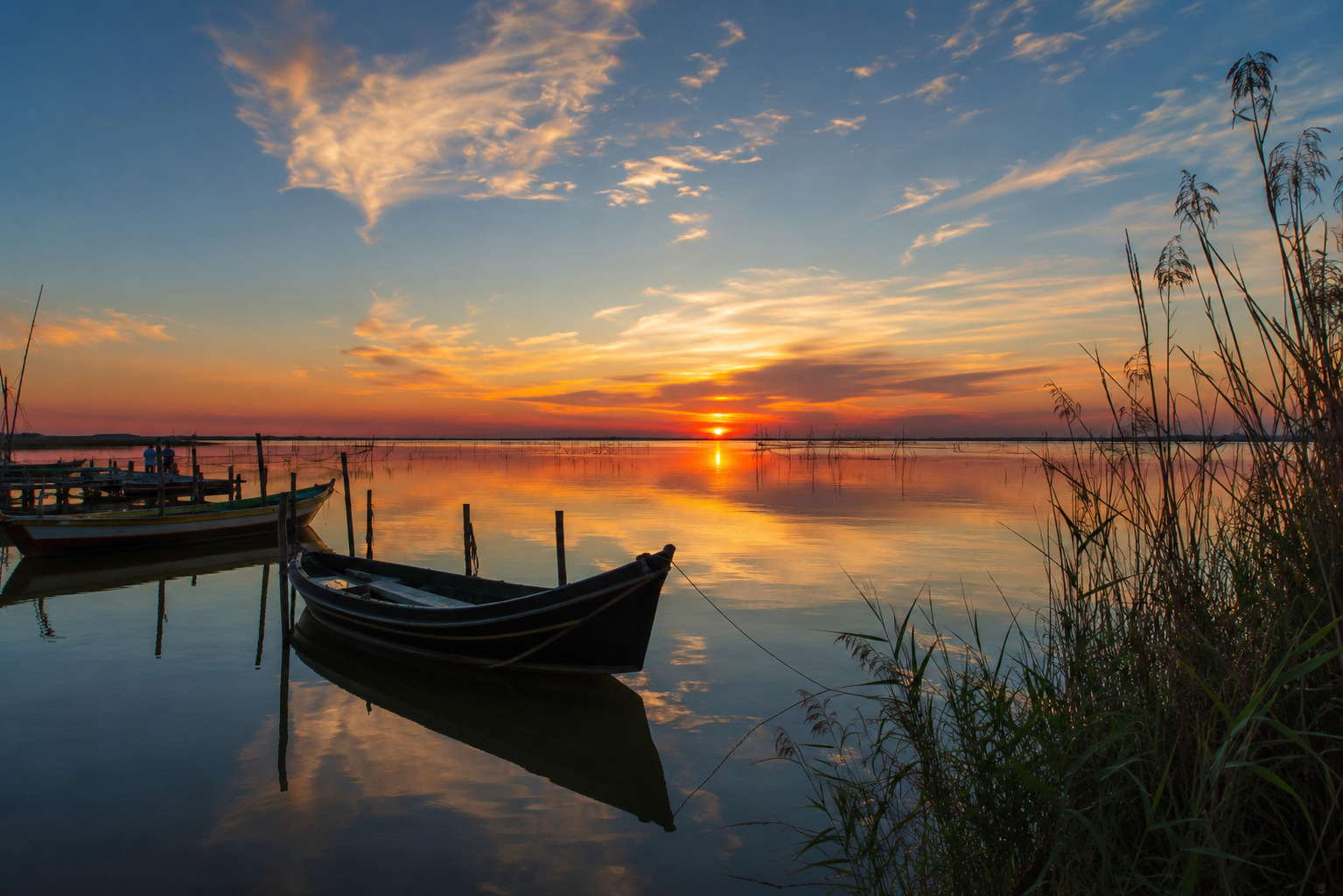 Parco Naturale dell'Albufera a Valencia, giro in barca al tramonto